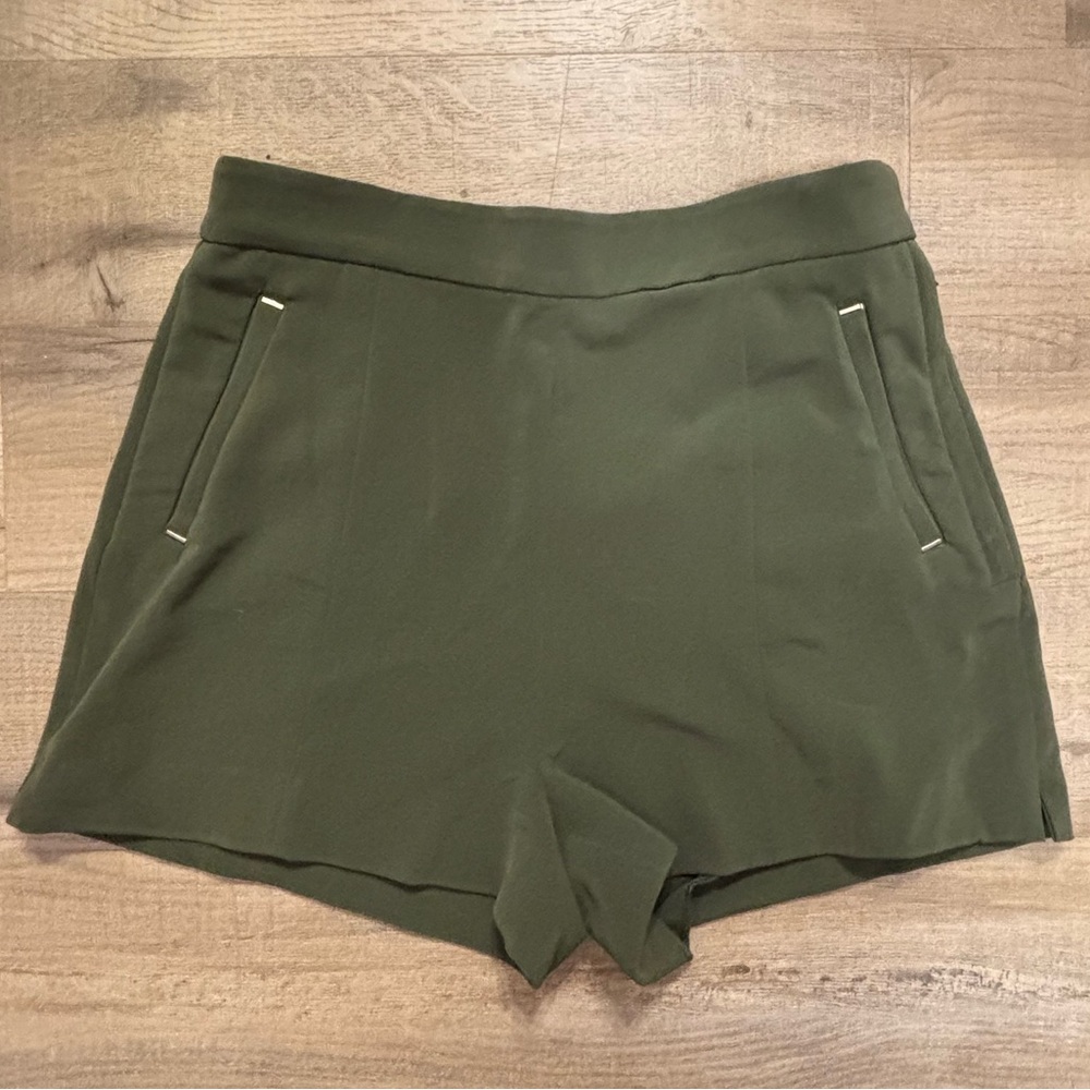 H&M High Waist Olive Shorts
